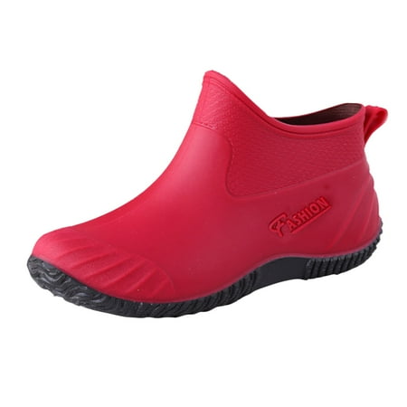 

Fashion Woman Rain above The Rim Shoes Shoes Outdoor Waterproof Mens Sneaker Winter Boots Women s Ankle Rain Boots Women Garden Boots Mens Lined Boots Shoes Women New Shoes Men Winter Styl