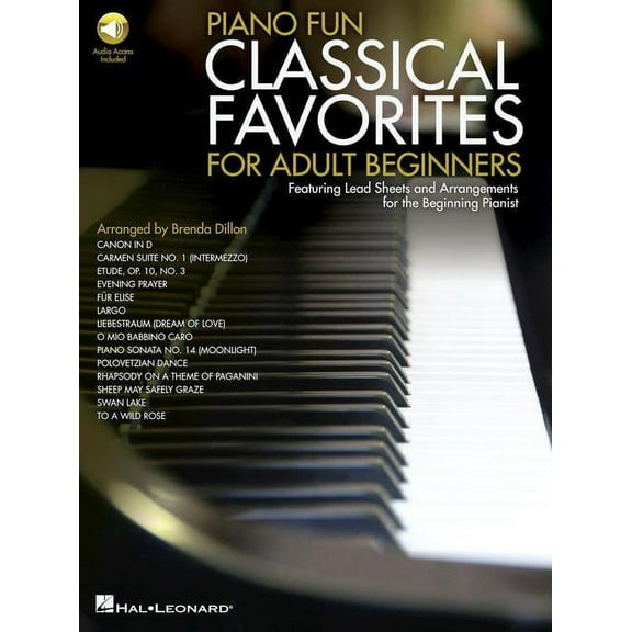 Hal Leonard Piano Fun - Classical Favorites for Adult Beginners Book/Audio Online
