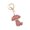 Pink, variant on Rhinestone Mushroom Keychain Bling Car Key Chain Accessories Metal Keyring Holder Backpack Pendant Purse Bag Charm for Women Girls