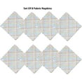 thumbnail image 5 of Newbridge Sunshine Gingham Yellow Orange and Purple Check 60 x 84 inch Oval Fabric Tablecloth, 5 of 5