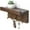 Brown, variant on Rebee Vision Small Key Holder Wall Mount - Mini Key Holder for Wall with Shelf & 4 Hooks (Brown, 8inch)