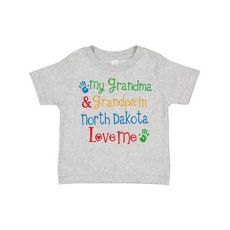 

Inktastic North Dakota Grandma Loves Me Gift Toddler Boy or Toddler Girl T-Shirt