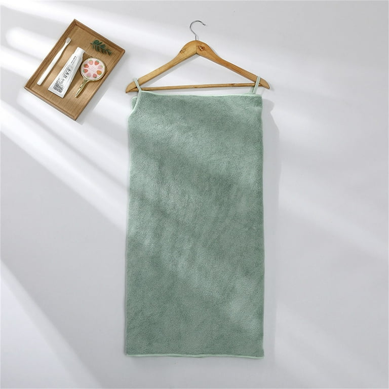 Wearable bath towel. Thickened fleece towel for woman