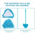 thumbnail image 2 of Dust Removal Triangular Mop Floor Telescopic Floor Car Washing Mop Chenille Material 180 Degrees Rotation, 2 of 8