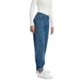 thumbnail image 4 of Franhais Women Wide-leg Denim Pants, Casual High Waist Relaxed Fit  Hip Hop Washed  Jeans Streetwear, 4 of 9