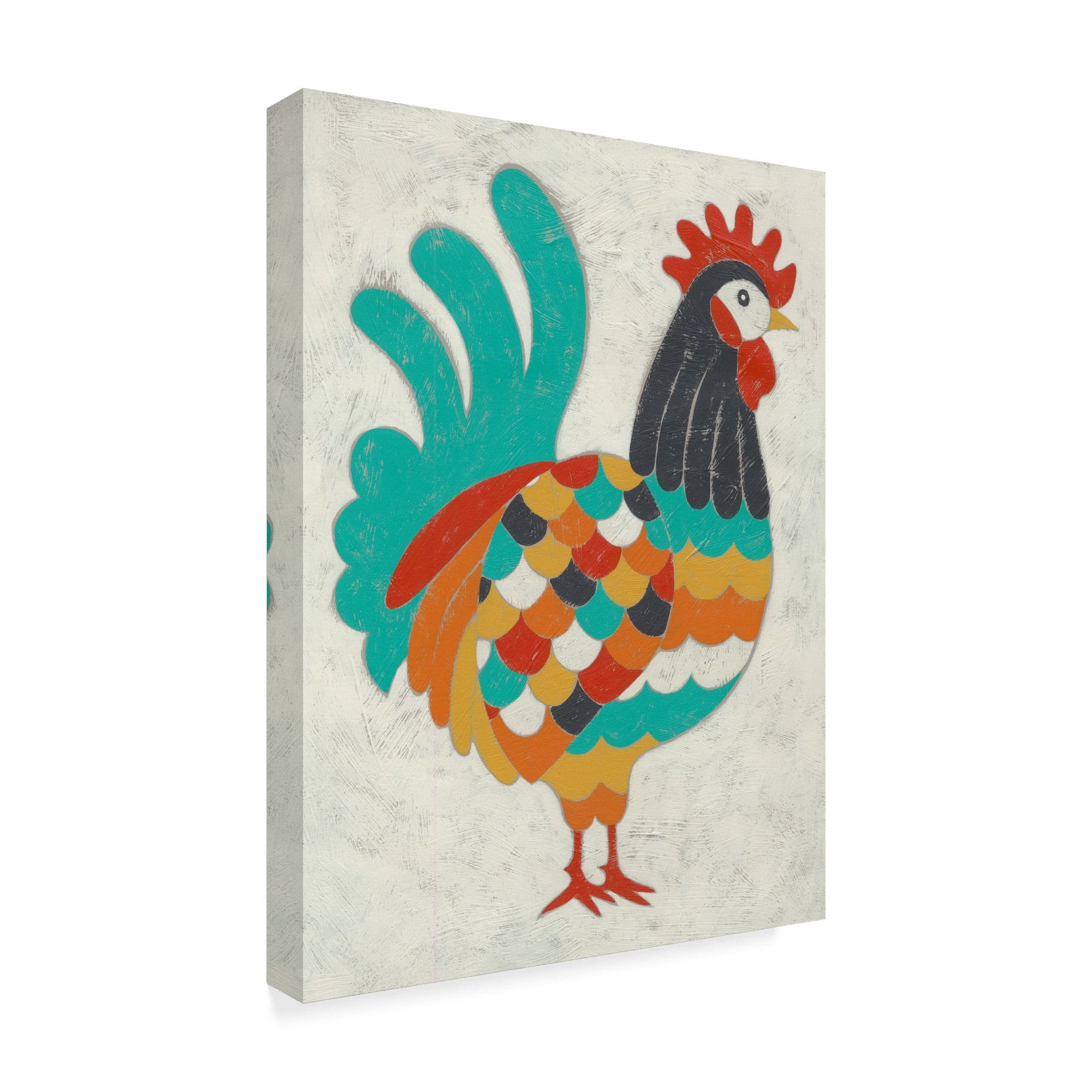 Trademark Fine Art 'Country Chickens I' Canvas Art by Chariklia Zarris