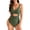Army Green, variant on Women'S One Piece Swimsuits Tummy Control Cutout High Waisted Bathing Suit Wrap Tie Back 1 Piece Swimsuit