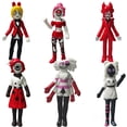 thumbnail image 4 of Juego de terror de PVC Dandy Alastor figura Incredibox Hazbined Cos Hotel Hells fortaleza modelo conjunto juguete decoración de escritorio regalo de cumpleaños, 4 of 5