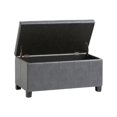 thumbnail image 2 of SIMPLIHOME Dover Banc Rectangulaire de Rangement à Dessus Relevable de 36 Pouces de Large en Similicuir Gris Pierre Rembourré, Repose-Pieds Tabouret, Table Basse pour le Salon, la Chambre et la Chambre d'Enfant, Contemporain, 2 of 5