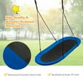 thumbnail image 5 of Gymax 60'' Saucer Tree Swing Surf Outdoor Adjustable Kids Giant Oval Platform Swing Set Blue, 5 of 10
