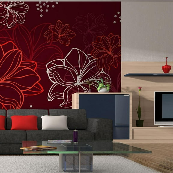 Tiptophomedecor Floral Wallpaper Wall Mural - Vernal Flora