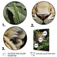 thumbnail image 3 of Designart "Tigers In Asian Painting VIII" Asian Floater Framed Canvas Art Print, 3 of 7