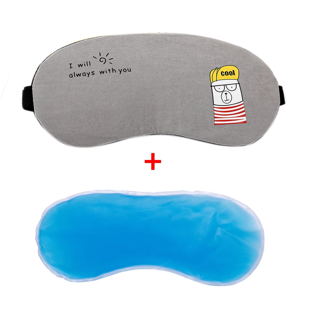 Funny Cartoon Eye Cover Sleeping Mask Creative Eyepatch Sleep Mask Travel Relax Eye Band Sleeping Aid Kids Blindfold