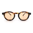 thumbnail image 5 of Hipster Keyhole Bridge Round Horn Rim Plastic Gentlemanly Sunglasses [Tortoise - Beige], 5 of 8