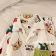 thumbnail image 2 of Pijamas gruesos de franela para mujer en otoño e invierno, nuevo estilo, ropa cálida para el hogar para estudiantes de terciopelo coral bordado con bolsillo Crayon Shin-chan, 2 of 5