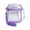 Purple, variant on Clear Crossbody Purse Bag Bulk Stadium Approved 8"x 5.9" PVC Purse Bag with Strap for Travel Stadium Concerts Festival