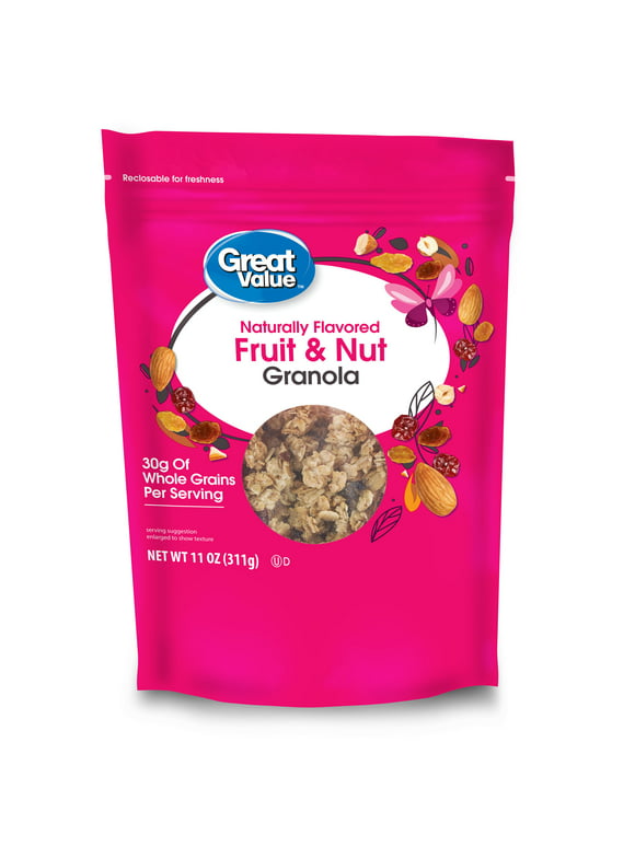 Great Value Fruit and Nut Granola, 11 oz