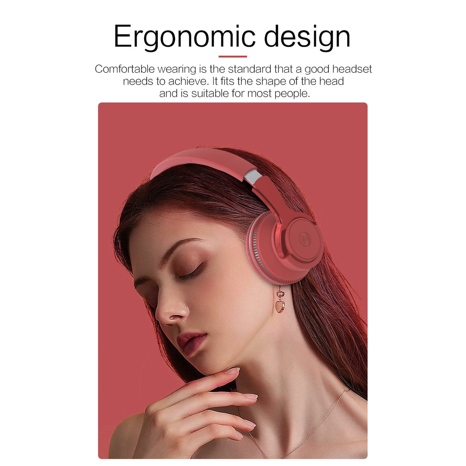Headset with Bluetooth – Bluetooth 5.1 Earphones Neck Wireless Headphone Stereo Sports Earbuds Headsets With Microphone