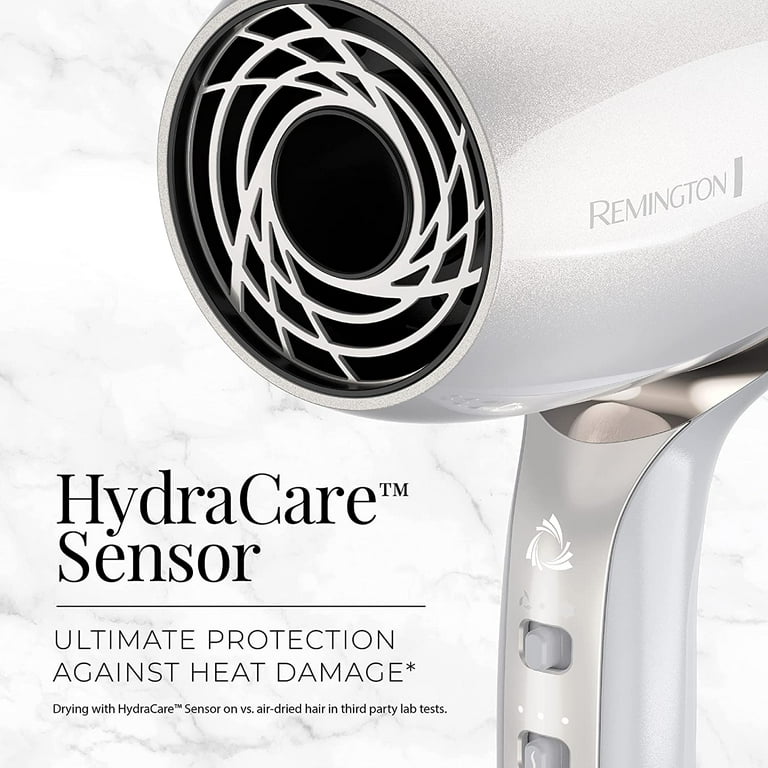 へードライヤー Remington, HydraCare Hair Dryer, PROLUXE, Pearl White/Gray