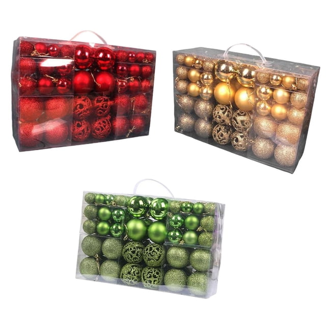 300 bolas navideñas para decorar el árbol. EstiloF