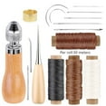 thumbnail image 4 of Leather Sewing Awl Thread Kit with Waxed Thread Manual Speedy Stitcher Tool, 4 of 12