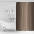 thumbnail image 2 of Dark Brown Shower Curtain, 48" x 72", Ombre Solid Color Gradient Modern Art Waterproof Bathroom Curtain Washable Shower Curtain Set with 12 Hooks, 2 of 6