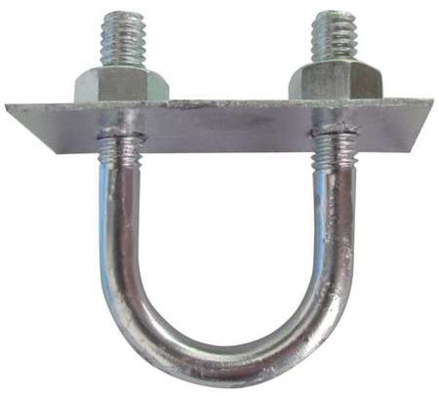 10 pk. 3//8-16 x 1-1//4 Pipe Size Zinc Low Carbon Steel U-Bolt