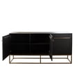 thumbnail image 3 of Benjara Ceny Sideboard Buffet Cabinet w 3 Doors- 71" Gray Oak Mango Wood, 3 of 5