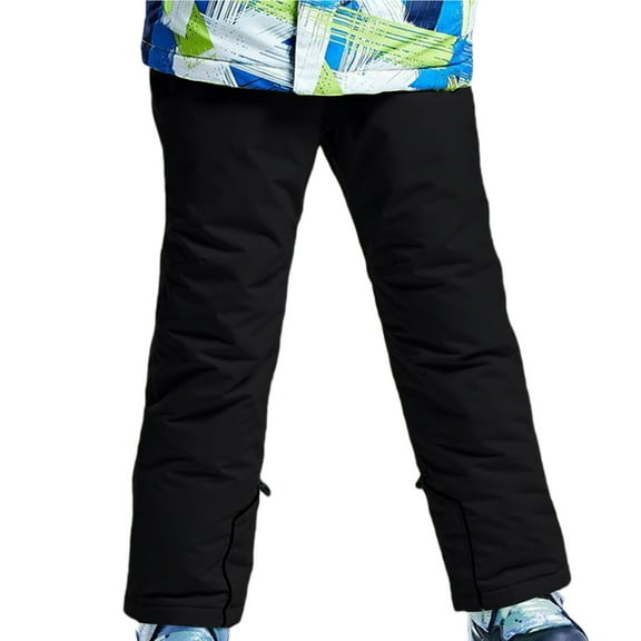 Breezora Insulated Snow Bib Overalls for Toddler Boys and Girls Waterproof Winter Pants Warm Puffer Snowsuit for Ski and Cold Days 10 Size Black