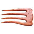 thumbnail image 1 of MaryCrafts - Peineta de madera para el pelo, color rosa, simple, 4 puntas, accesorio para el pelo, hecho a mano, 5.0 in, 1 of 2