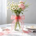 thumbnail image 6 of Holographic Sheer Organza Ribbon Wired Edge 9 Yard for Gift Bow Wrapping Holiday, Red, 354.33 x 1.57 inch, 6 of 6