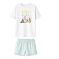 thumbnail image 1 of Pijama BoB Esponja para Mujer, de Algodón Blanco Talla M, 2 Piezas, 1 of 4