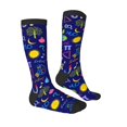 thumbnail image 4 of Lsque Mathematics And Chemistry Printed Crew Socks Men's Women's LightWeight Thin Casual Calf Socks ,Knee High Socks,Cotton Socks, 4 of 9