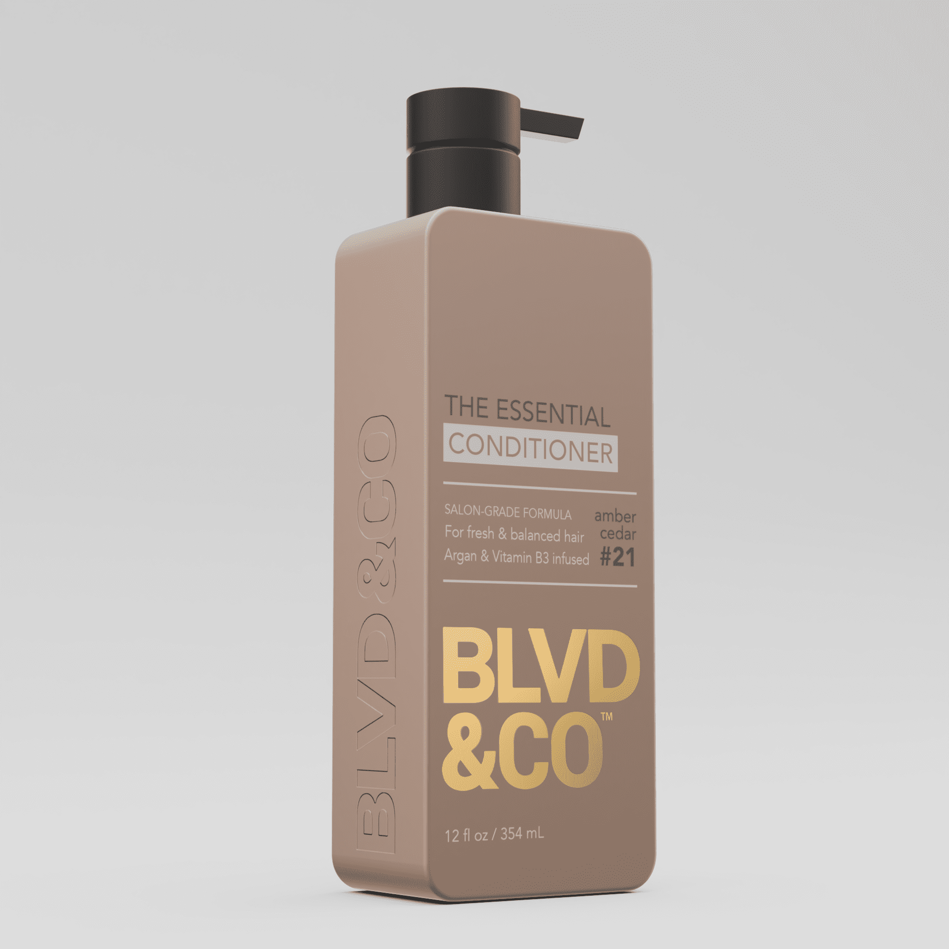 BLVD & CO Men's Sulfate-Free Daily Conditioner with Argan Oil and Vitamin B3