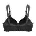 thumbnail image 3 of WZXFASHION Women Sexy Lace Back Button Shaping Cup Adjustable Shoulder Strap Large Size Underwire Bra Bra Black 100, 3 of 6