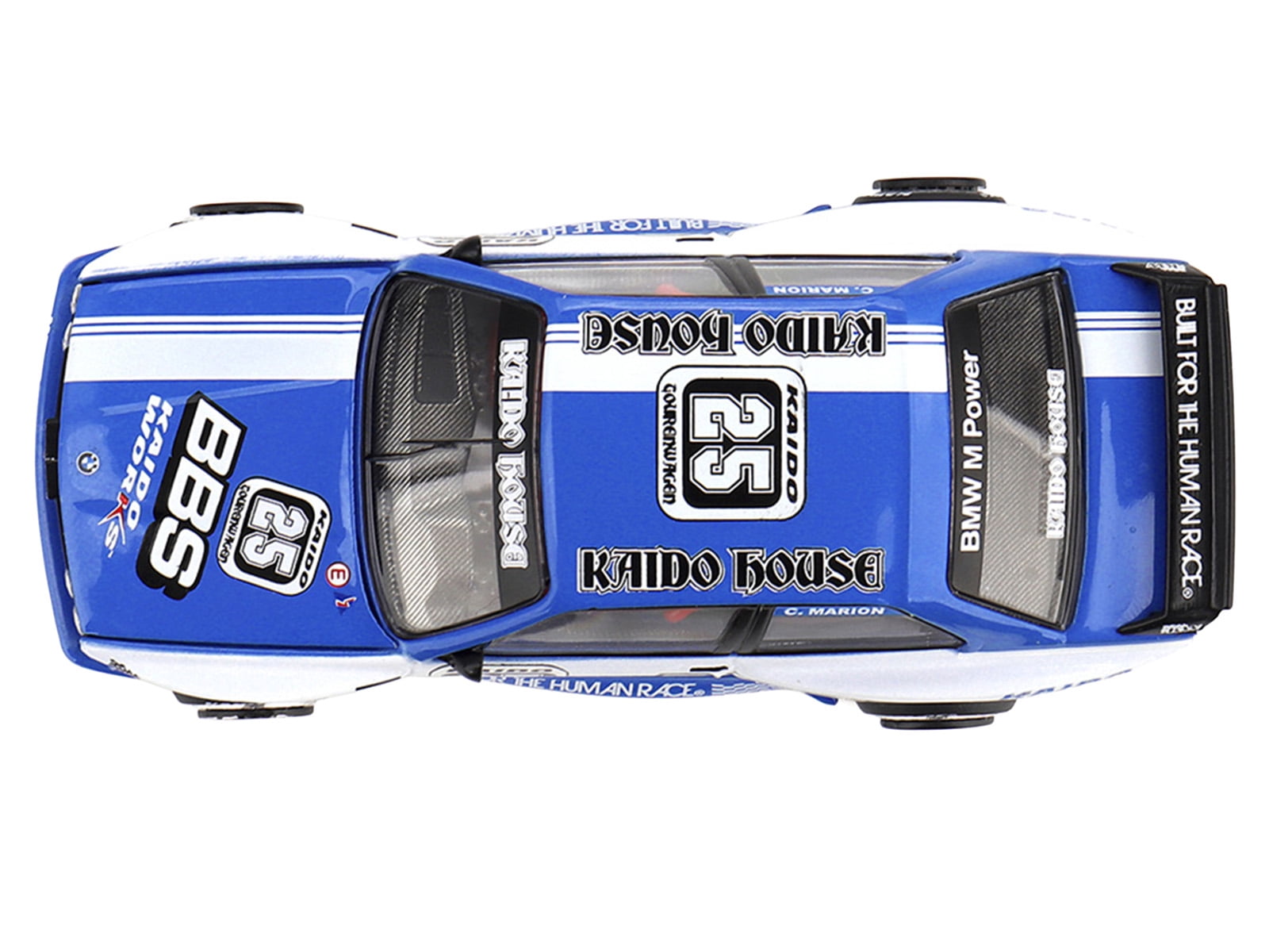 BMW M3 "Kaido Touring Champ V1" #25 Blue with White Stripes (Designed by Jun Imai) "Kaido House" Special 1/64 Diecast Model Car by Mini GT