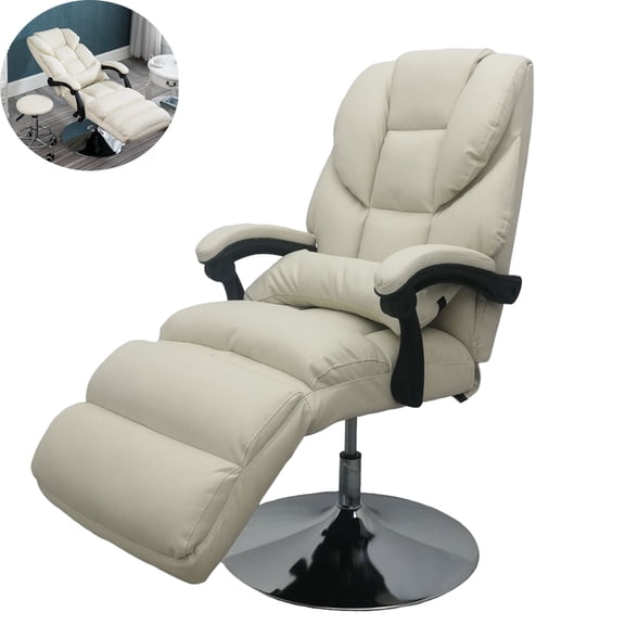 INTBUYING Facial Beauty Spa Salon Chair for Beauty Home Office Air Pressure Load 275LB White