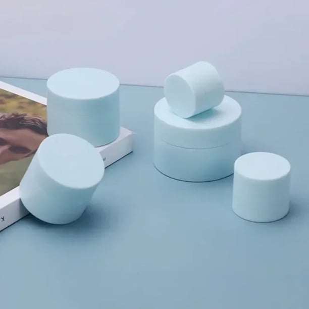 DEKAXID 10 unidades de 5 g, 15 g, 20 g, 30 g, 50 g, tarros de crema vacíos de colores, envases cosméticos redondos de plástico rellenables, caja de crema facial, botella de viaje, herramienta