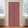 thumbnail image 4 of Winter Thermal Insulated Door Curtain with Pattern Fabric for Enhanced Warmth and Energy Efficiency in Cold Weather Curtain for Internal Doorways 2PCS, 4 of 4