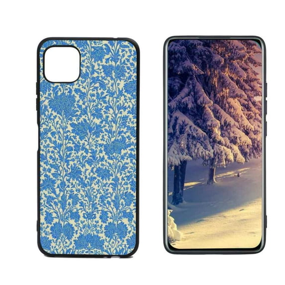 Blue-Marigold-William-Morris-Fine-Art-s-Vintage-Flower-Pattern-19 Phone Case, Degined for Boost Mobile Celero 5G Case Men Women, Flexible Silicone Shockproof Case for Boost Mobile Celero 5G