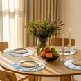 thumbnail image 3 of Round Placemats Starfish Coral 15 inch Set of 2 Table Mats for Dining Table Marine Life Fish Seagrass Heat Resistant Non-Slip Kitchen & Home Decorative Place Mat Set, 3 of 8