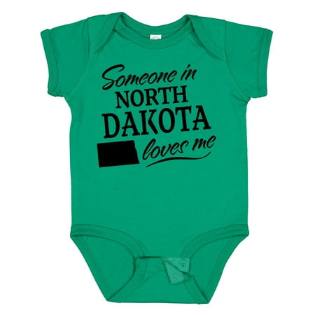 

Inktastic Someone in North Dakota Loves Me Gift Baby Boy or Baby Girl Bodysuit