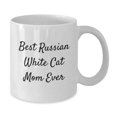 thumbnail image 2 of Russian White Cat Mom Gifts for Friends and Family, Funny White Coffee Mug for Graduation, Best Mom Ever Quote, 2 of 4