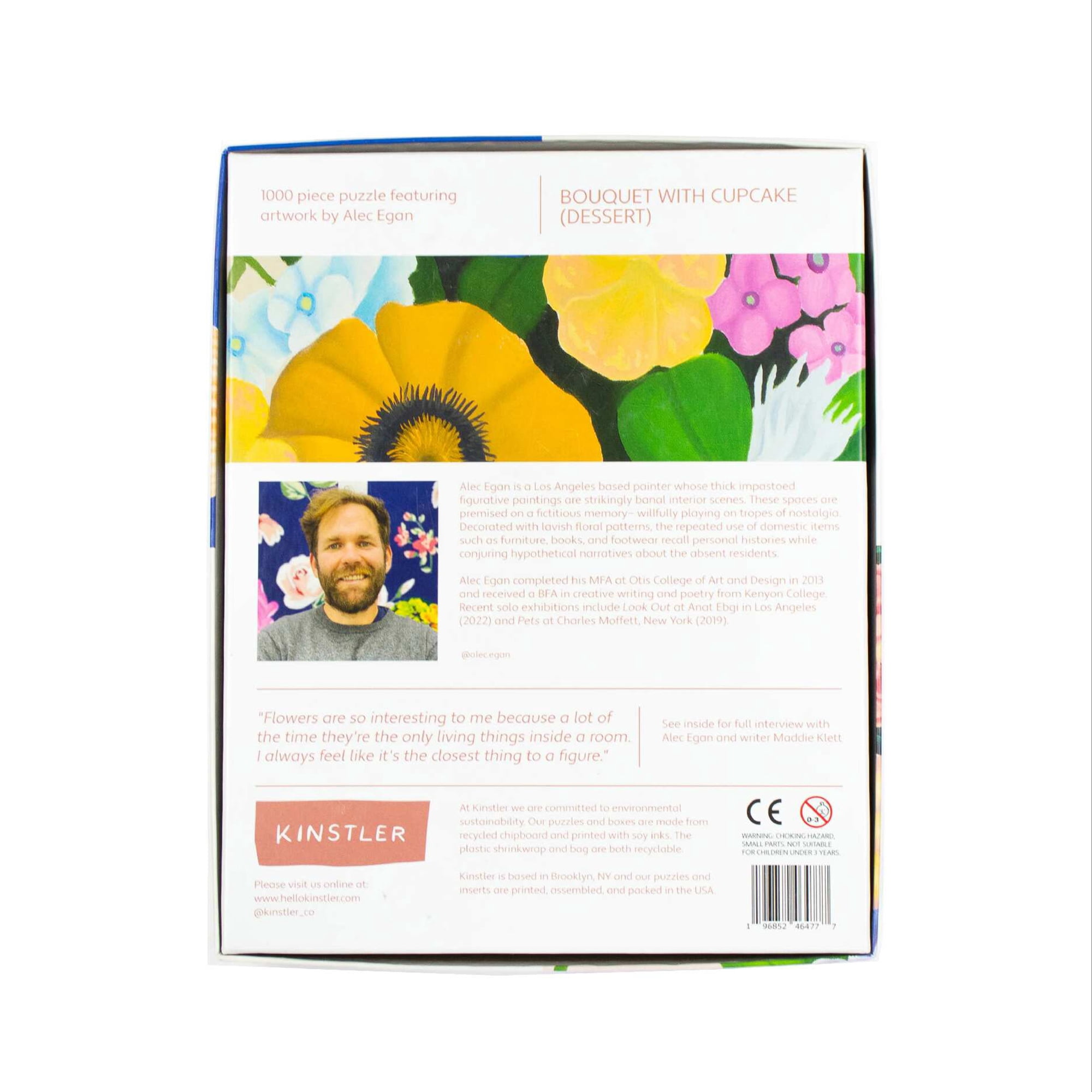 Kinstler: Bouquet with Cupcake (Dessert) 1000 Piece Jigsaw Puzzle for Adults