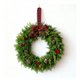 thumbnail image 3 of Bewildely 4 coronas navideñas estilo ondulado con pequeños adornos navideños. Ideales para ventanas y decoración navideña. Kits de decoración para fiestas Verde + Rojo 4 Uds., 3 of 6