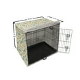thumbnail image 6 of Botanical Dog Crate Cover, Scattered Herbs with Flourishing Blossoms, Easy to Use Pet Kennel Cover Small Dogs Puppies Kittens, 7 Sizes, Ivory Seafoam, by Ambesonne, 6 of 6