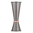 thumbnail image 5 of Bar Lux 1 oz / 2 oz Black-Plated Stainless Steel Jigger - Japanese Style, Copper-Plated Ring - 1 count box, 5 of 11