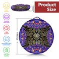 thumbnail image 5 of Round Meditation Cushion, 22" Dutch Velvet Floor Pillow with PP Cotton Filling for Yoga, Zen, Reading, and Floor Seating, Boho Print, 5 of 5