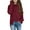 Red Wine, variant on Sherrylily Girl Fuzzy Warm Sweater Crew Neck Chunky Side Slit Jumper Pullover Outwear