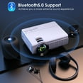 thumbnail image 6 of WiFi Bluetooth Projector, 10000LM HD Projector Support 4K, Home Theater Projector Support Mirror Screen, 6 of 9